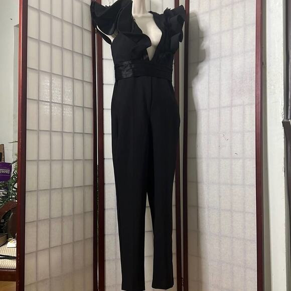 ZARA‎ AW19 BLACK JUMPSUIT SIZE XS - Picture 3 of 10
